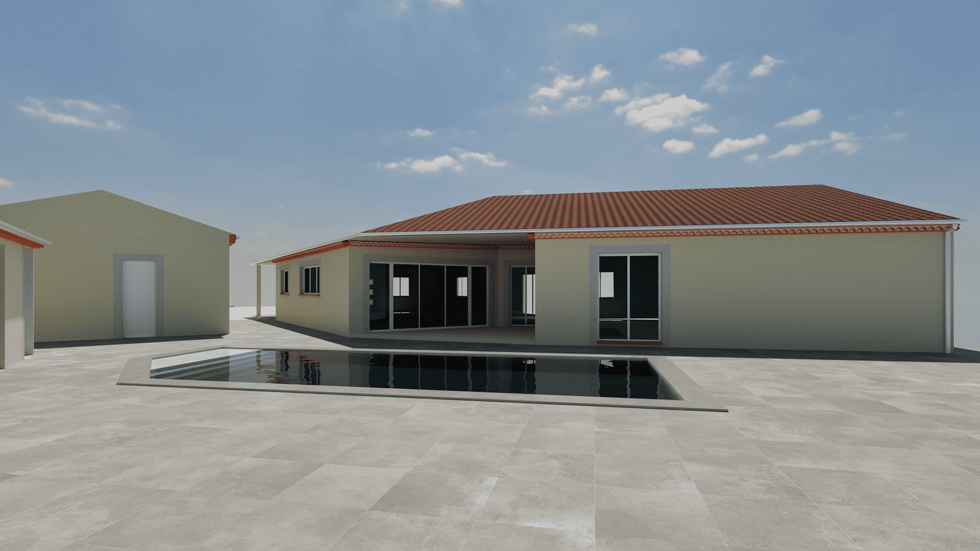 Villa avec garage à bateaux et piscine - Aussonne - maître d'œuvre Toulouse