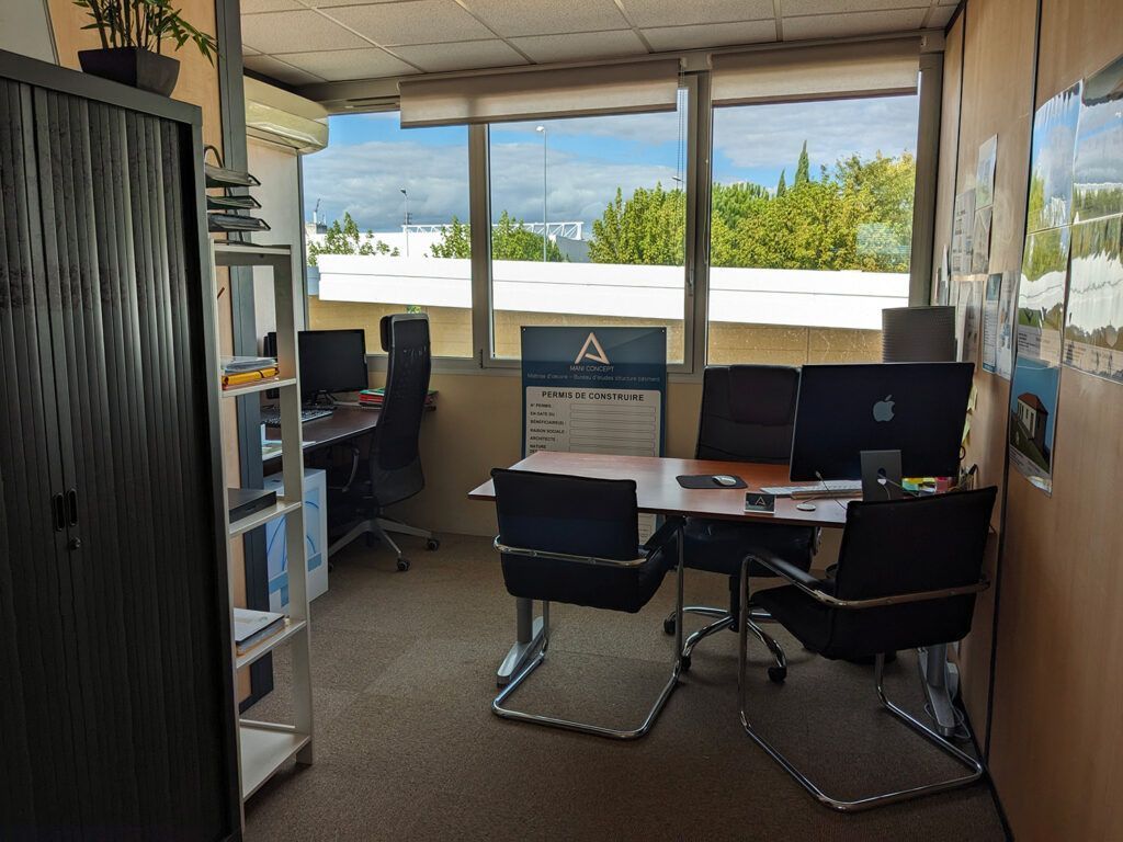 Bureau de l'agence Mani Concept, maître d'œuvre à Labège près de Toulouse